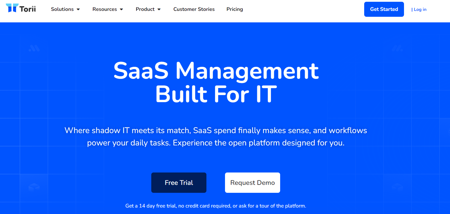Torii's SaaS management solution