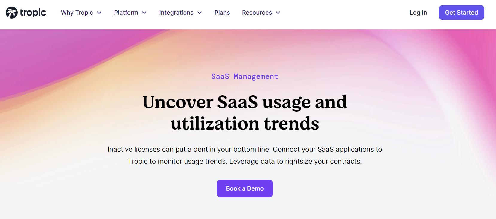 Tropic’s SaaS management solution