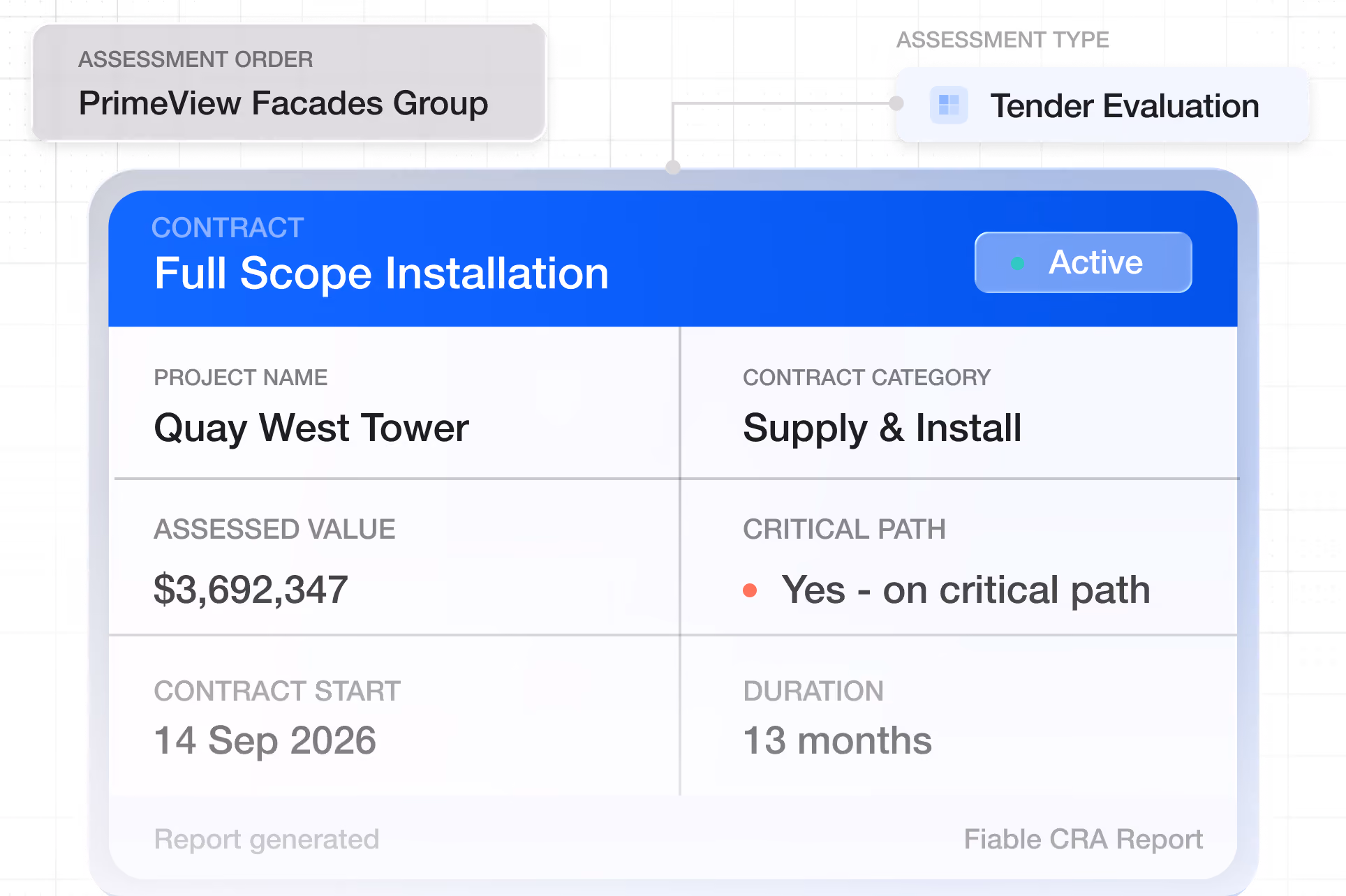 Hybrid contract and UI for a vendor