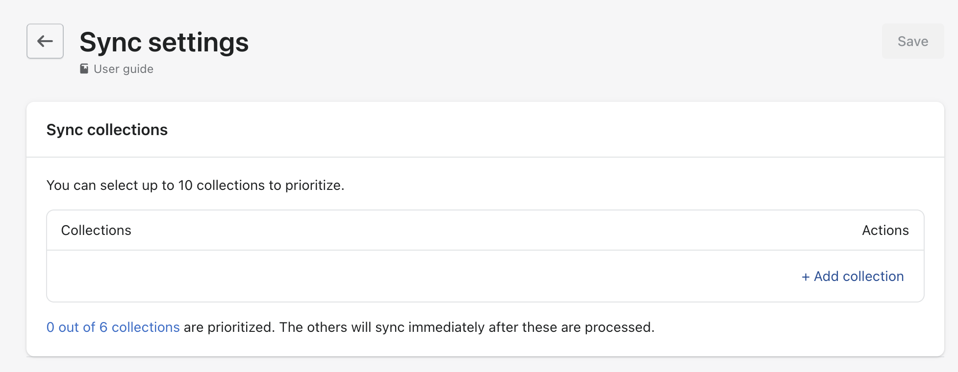 prioritize sync for collections boost commerce
