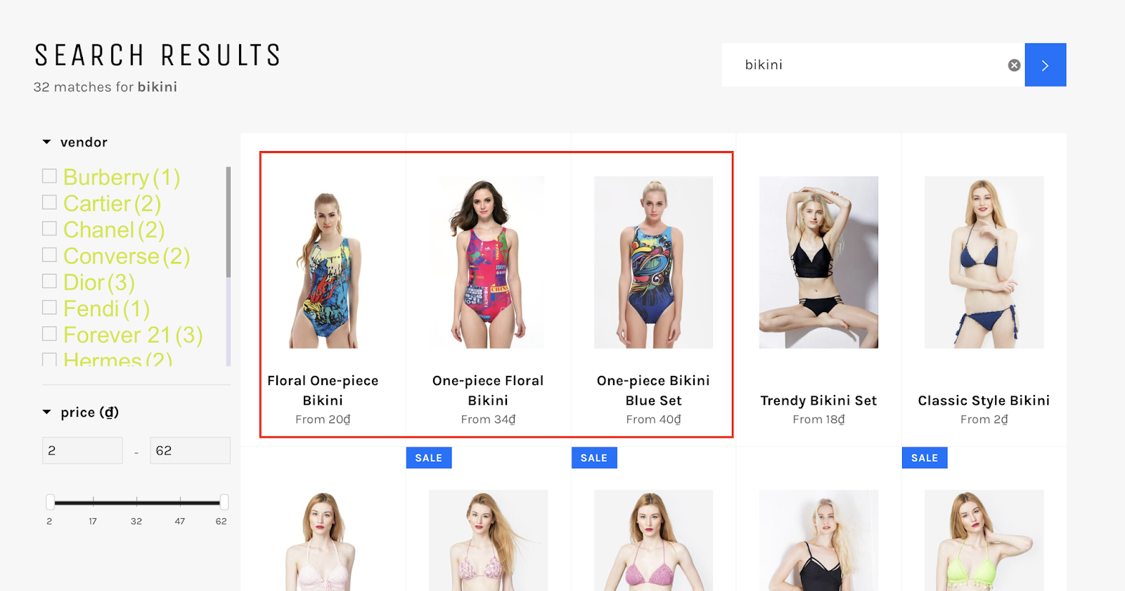 merchandising rule on boost commerce