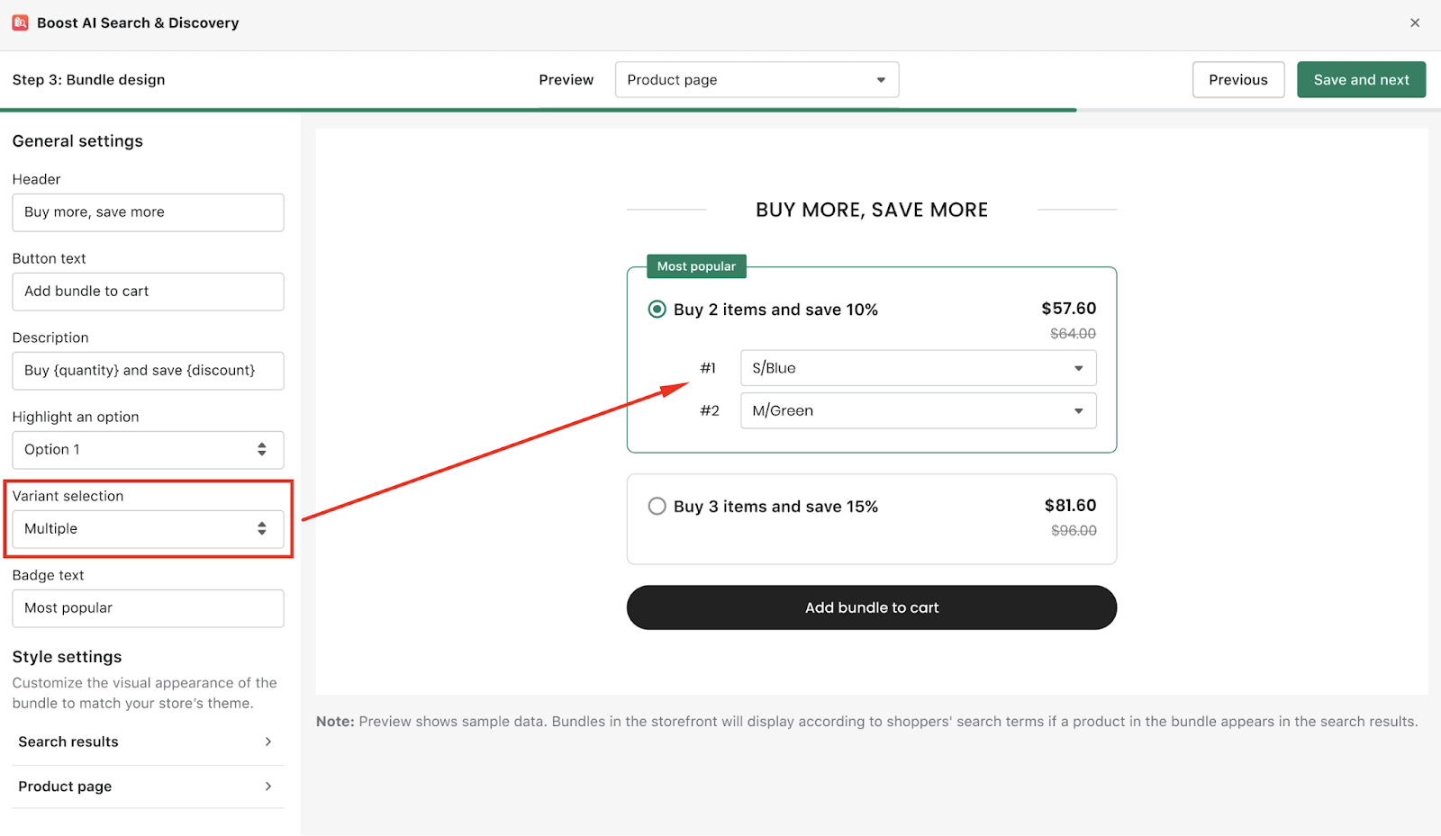 variant discount bundles