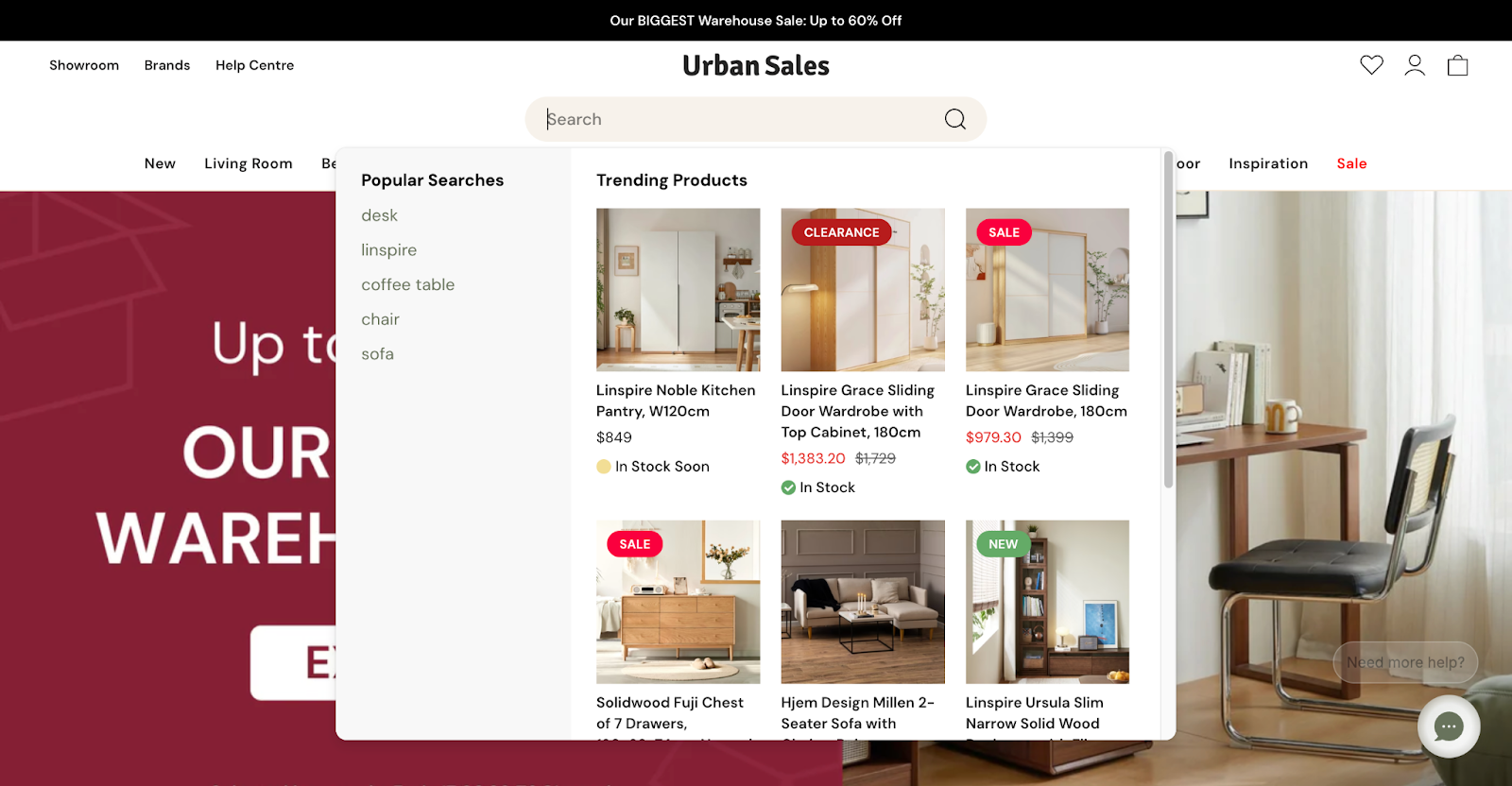 instant search with no character suggestion