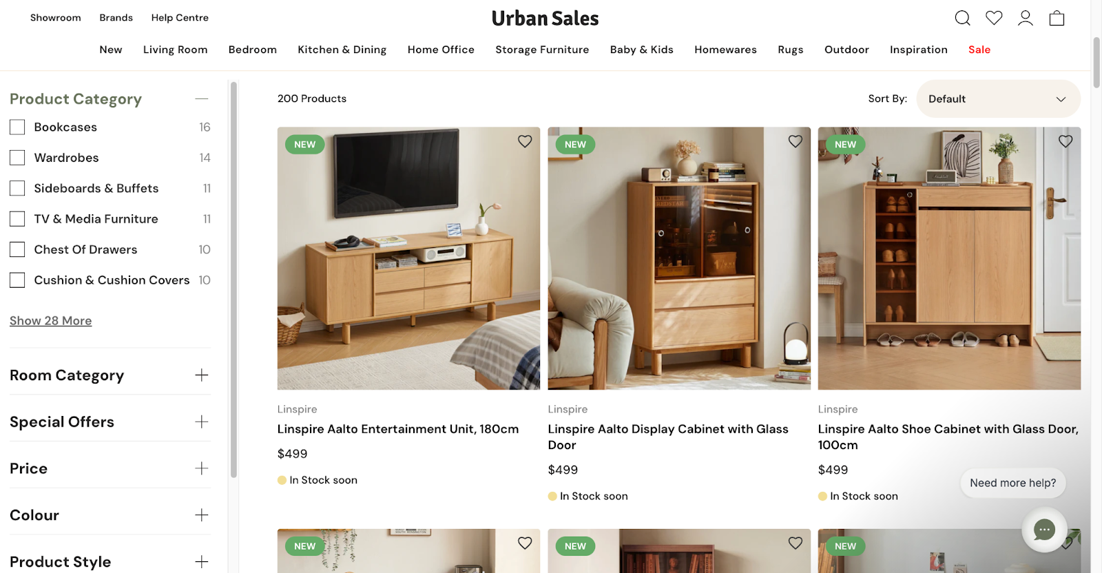 urban sales using dynamic filters powered by boost commerce