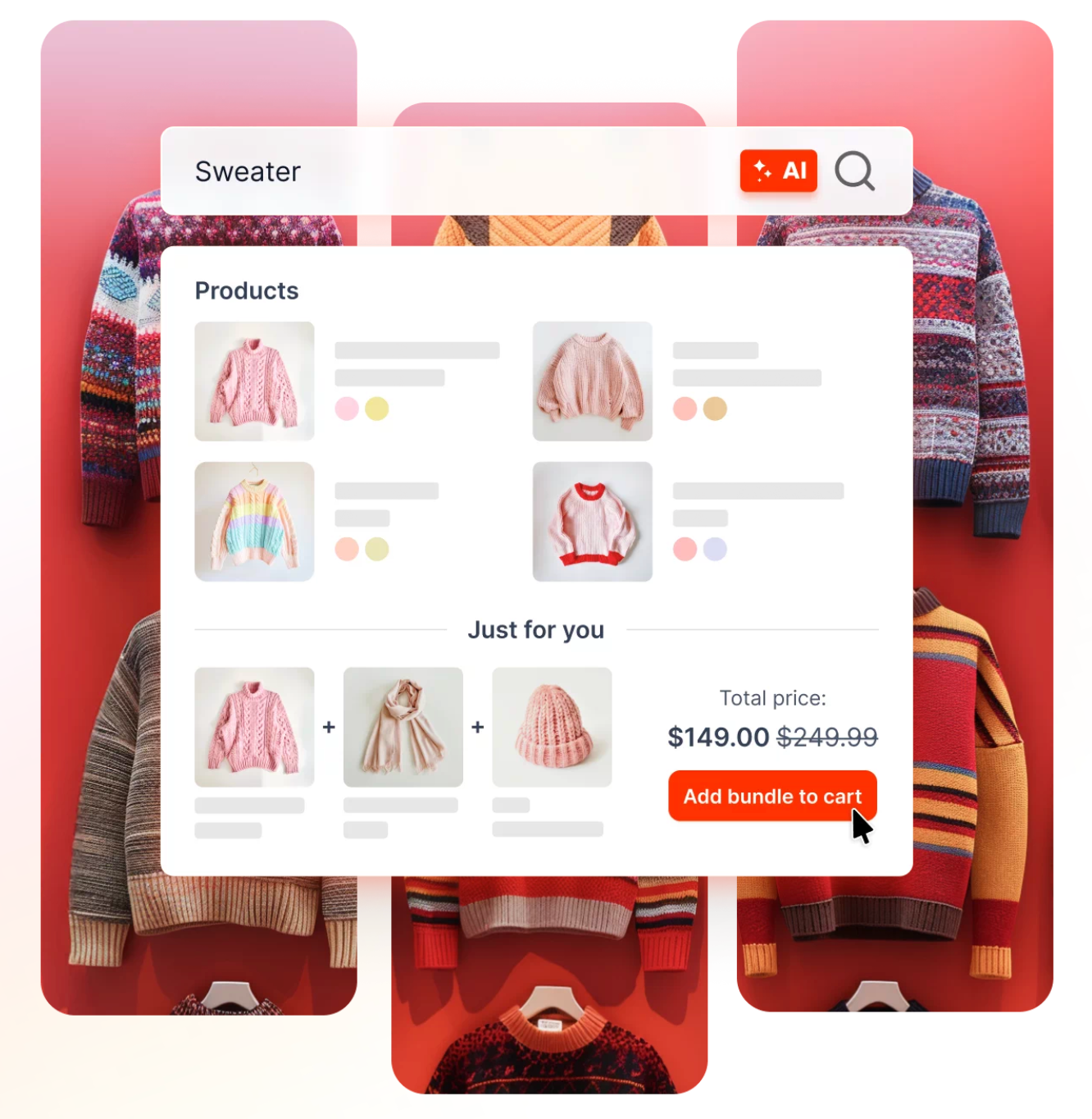 product bundles in instant search widget