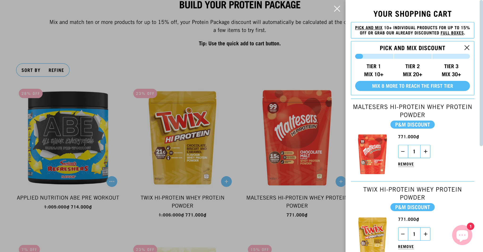 mix and match bundles protein package