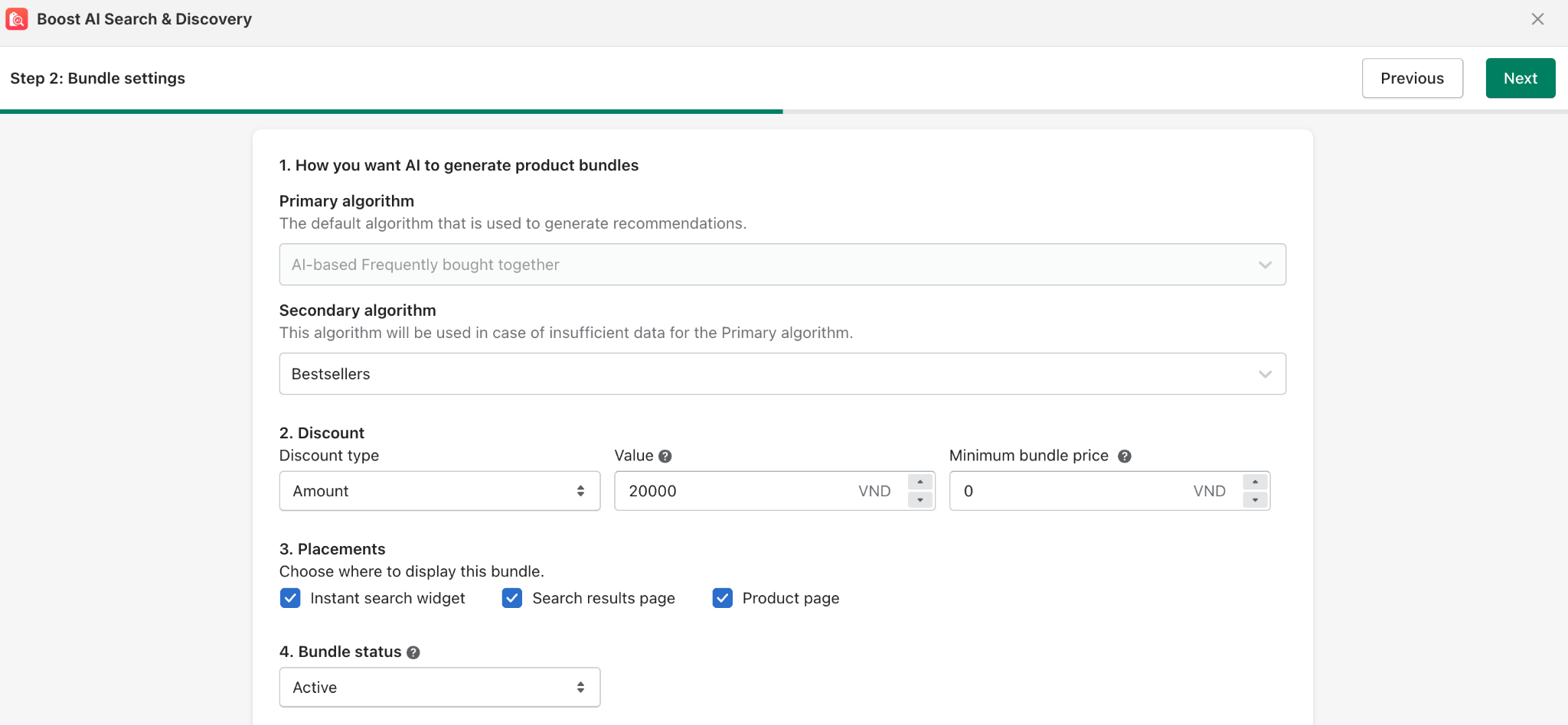 predictive bundles in boost commerce 