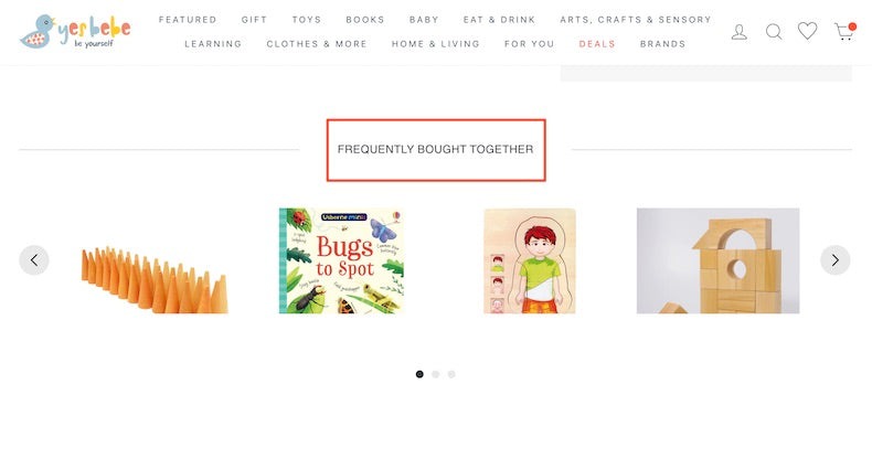 product recommendation of boost ai search and discovery on Yes Bebe