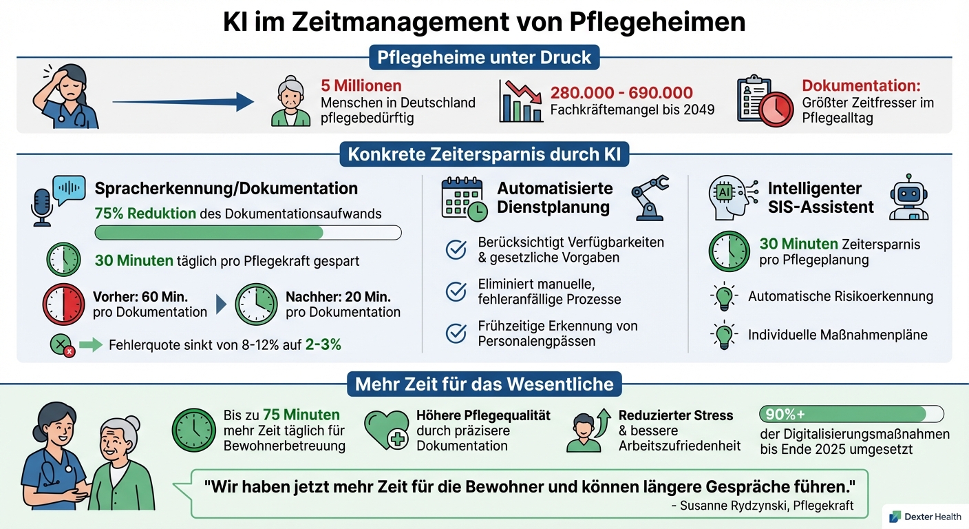 KI-Zeitersparnis in der Pflegedokumentation: Statistiken und Vorteile