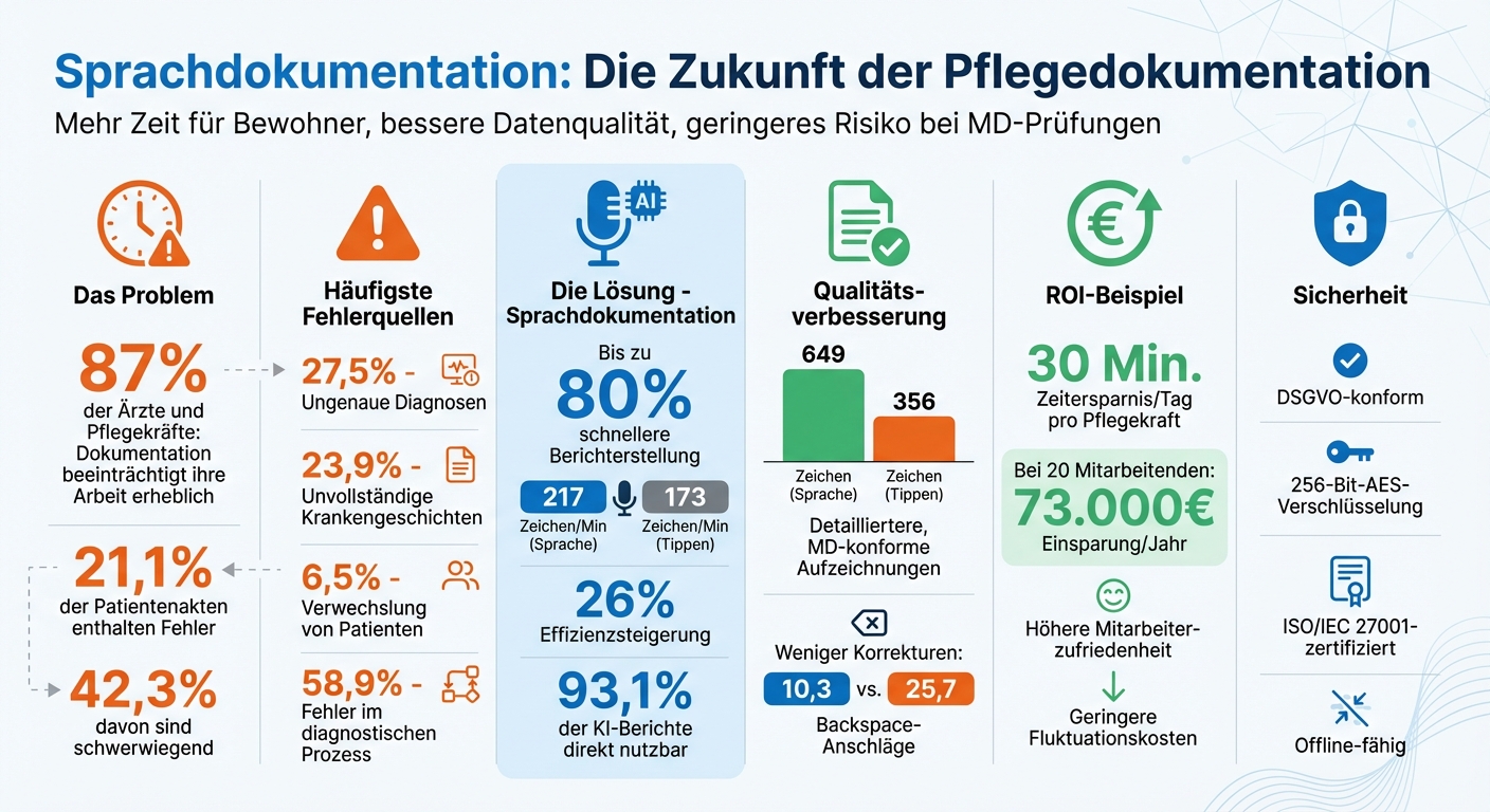 KI-Sprachdokumentation in der Pflege: Zeitersparnis und Fehlerreduktion