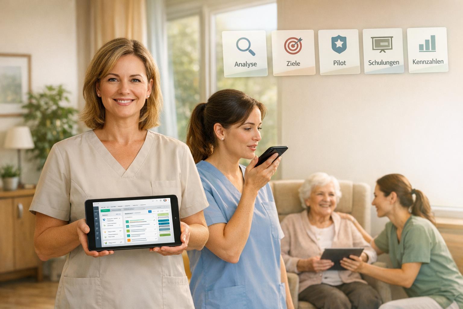 Change Management Pflege: Wie Sie Ihr Team für neue Dokumentationssoftware gewinnen