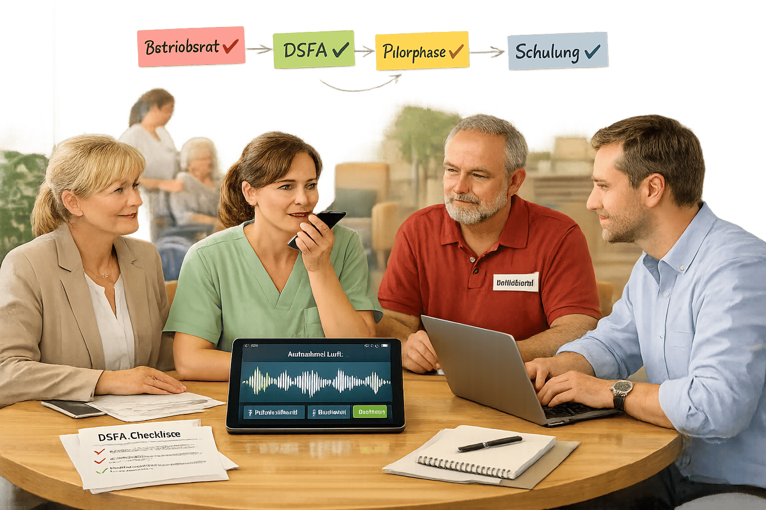 Digitalisierung bei der AWO: Sprachdokumentation einführen mit Betriebsrat und Team