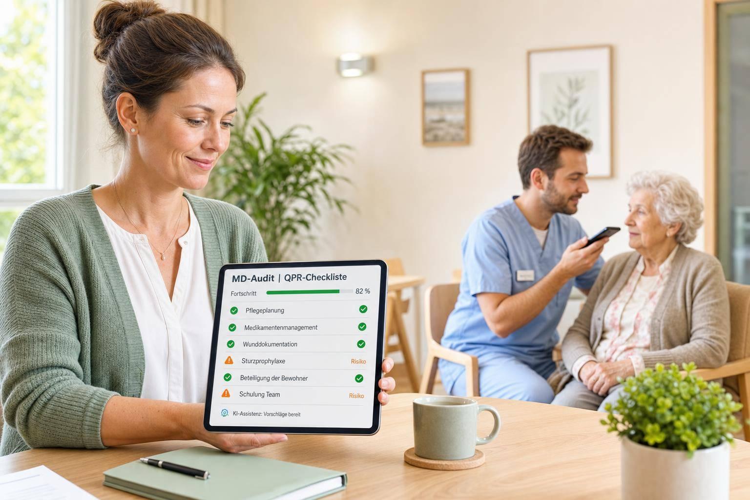 Digitales MD-Audit: Wie Pflegeheime MD-Prüfungen intern vorbereiten
