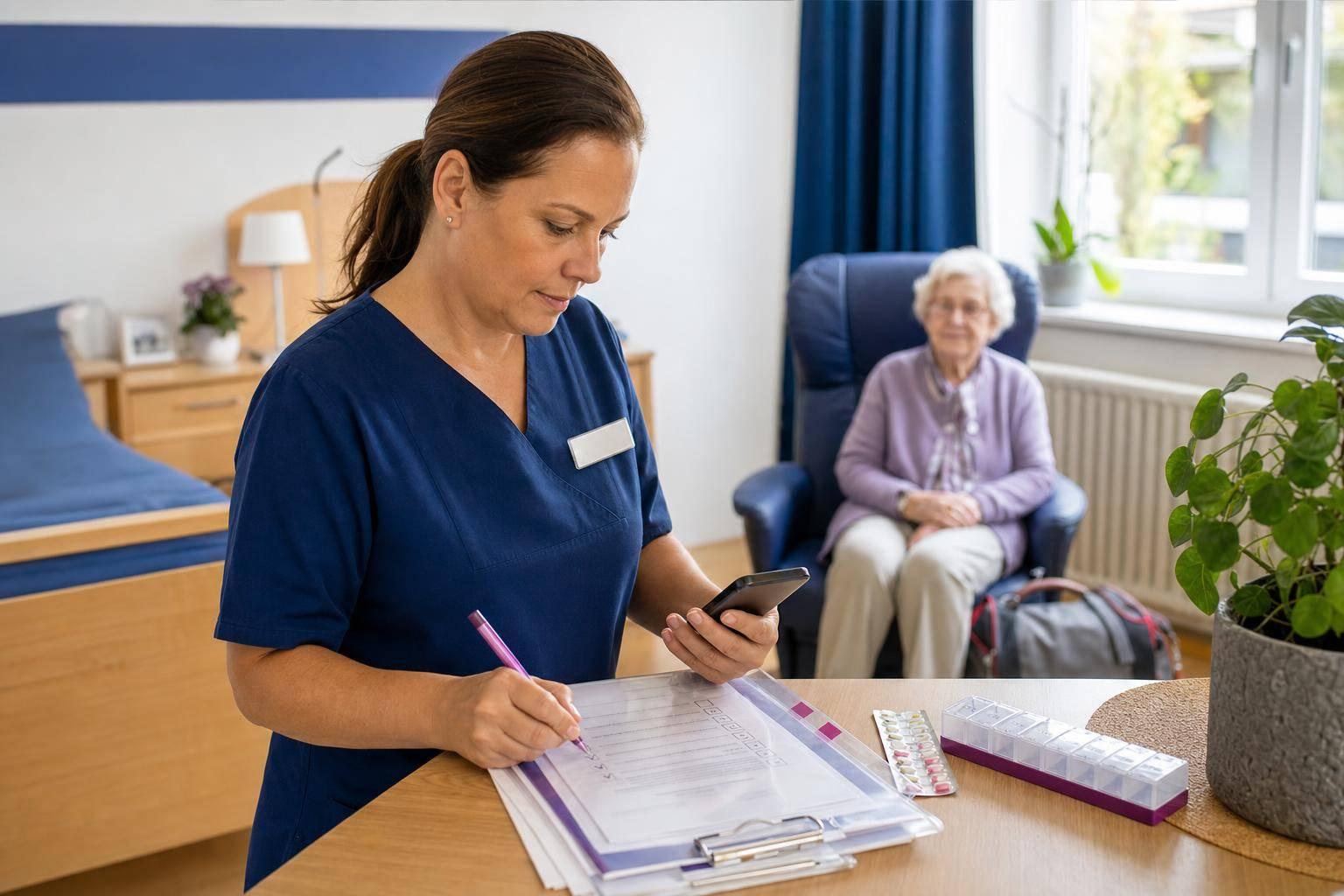 Krankenhausrückkehr dokumentieren
