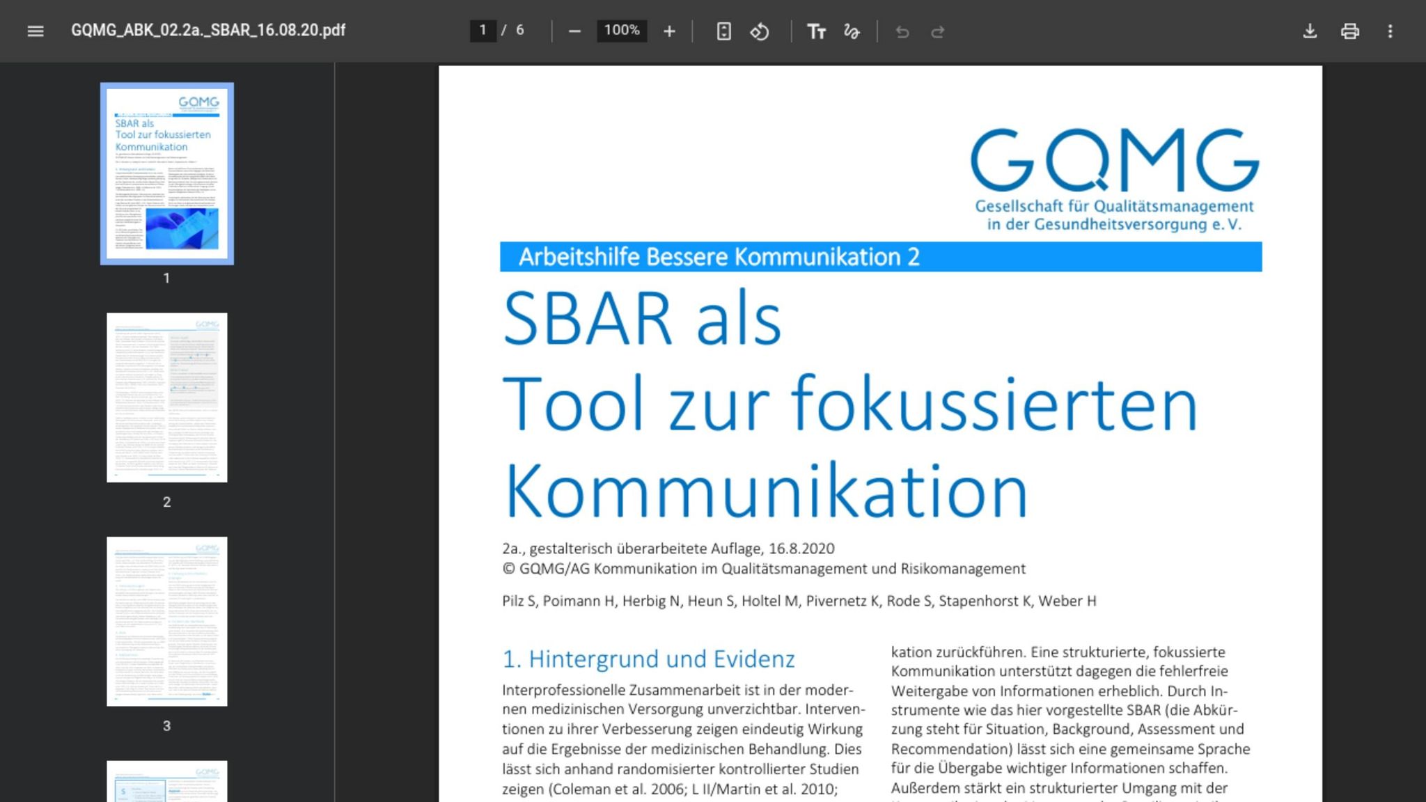 SBAR