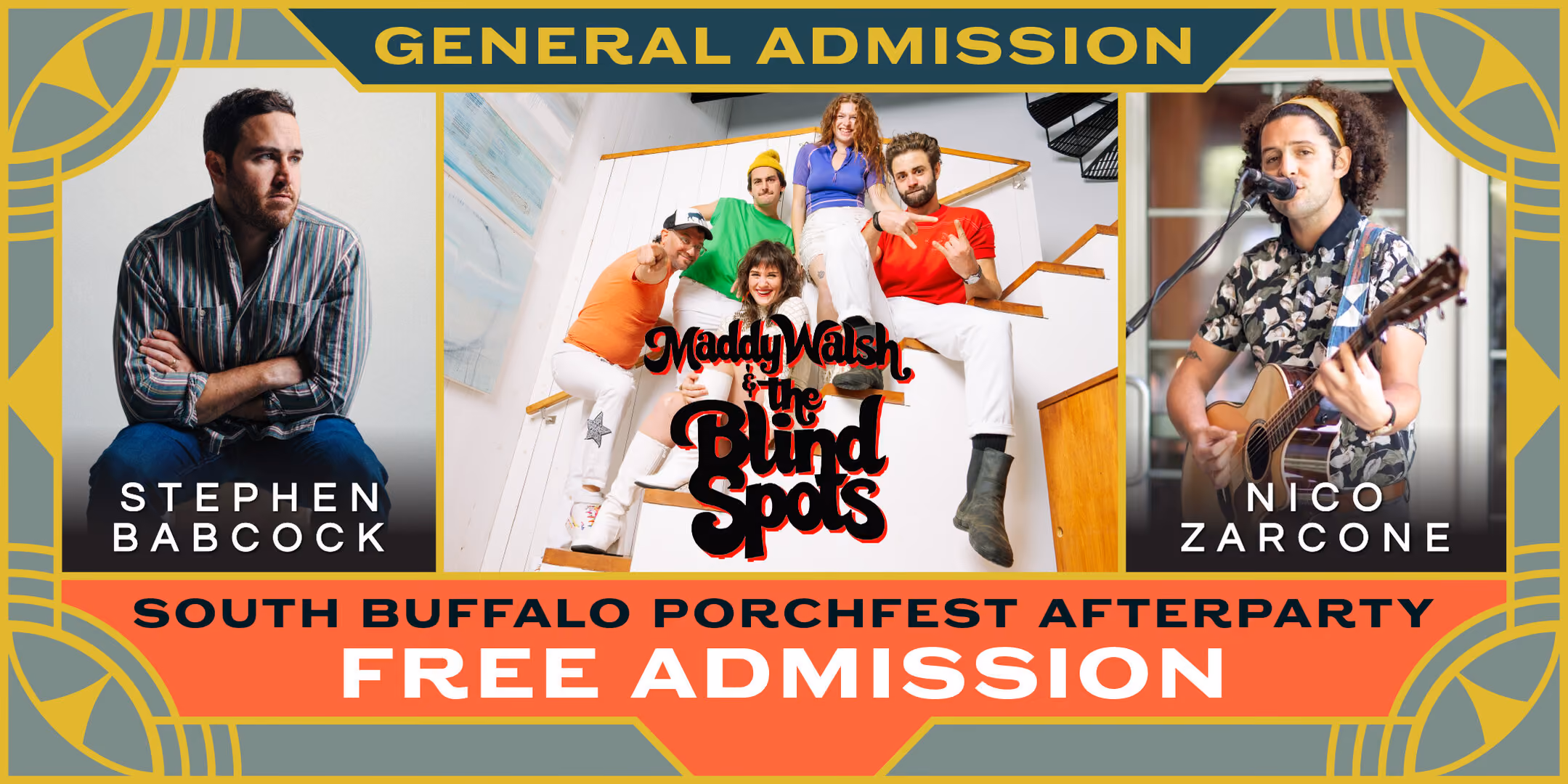 South Buffalo Porchfest After Party featuring Maddy Walsh & the Blind Spots, Stephen Babcock, and Nico Zarcone • FREE ADMISSION