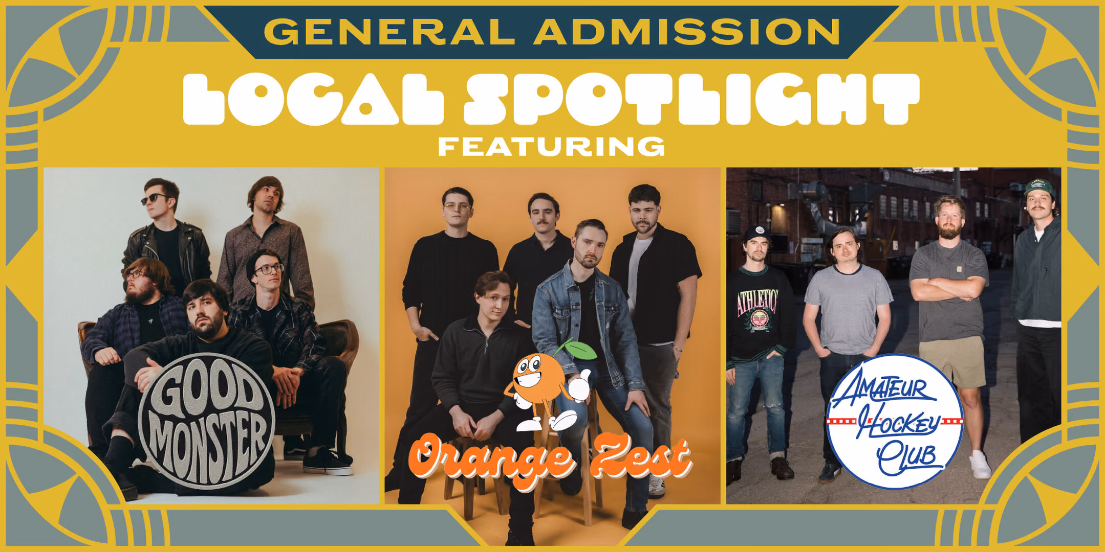 Local Spotlight featuring Good Monster, Orange Zest, Amateur Hockey Club