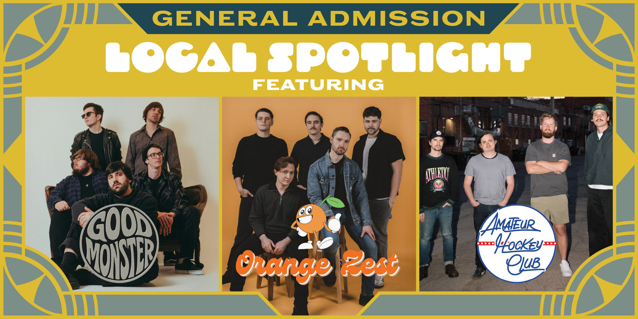 Local Spotlight featuring Good Monster, Orange Zest, Amateur Hockey Club