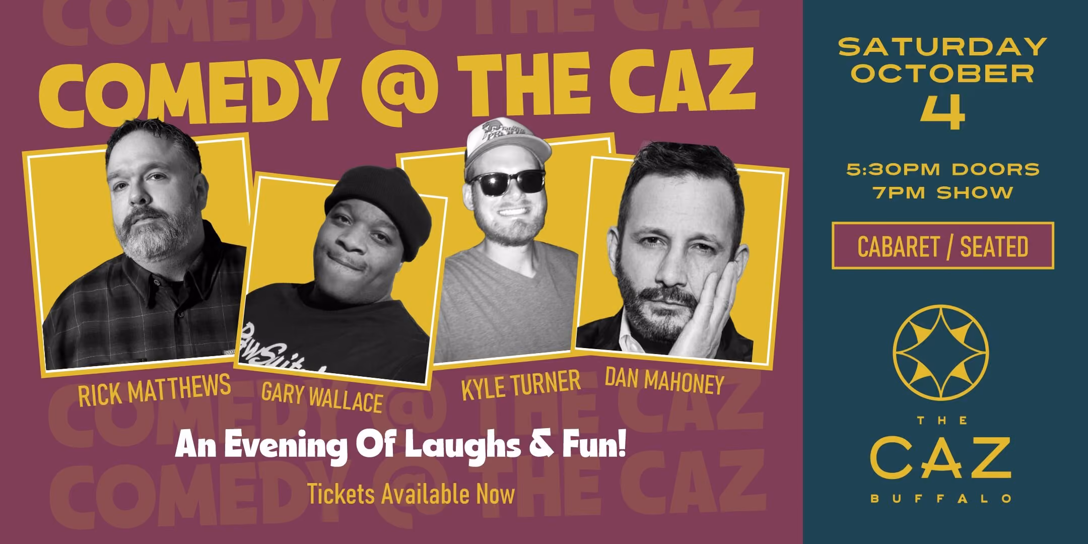 COMEDY @ THE CAZ