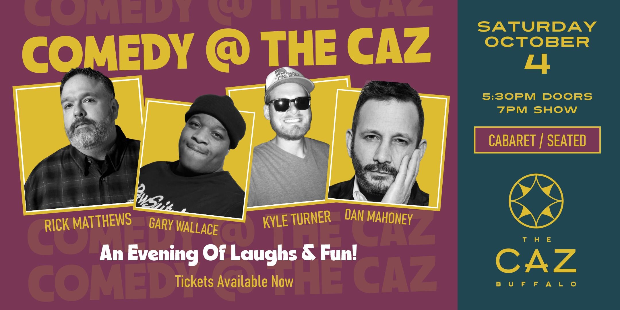 COMEDY @ THE CAZ
