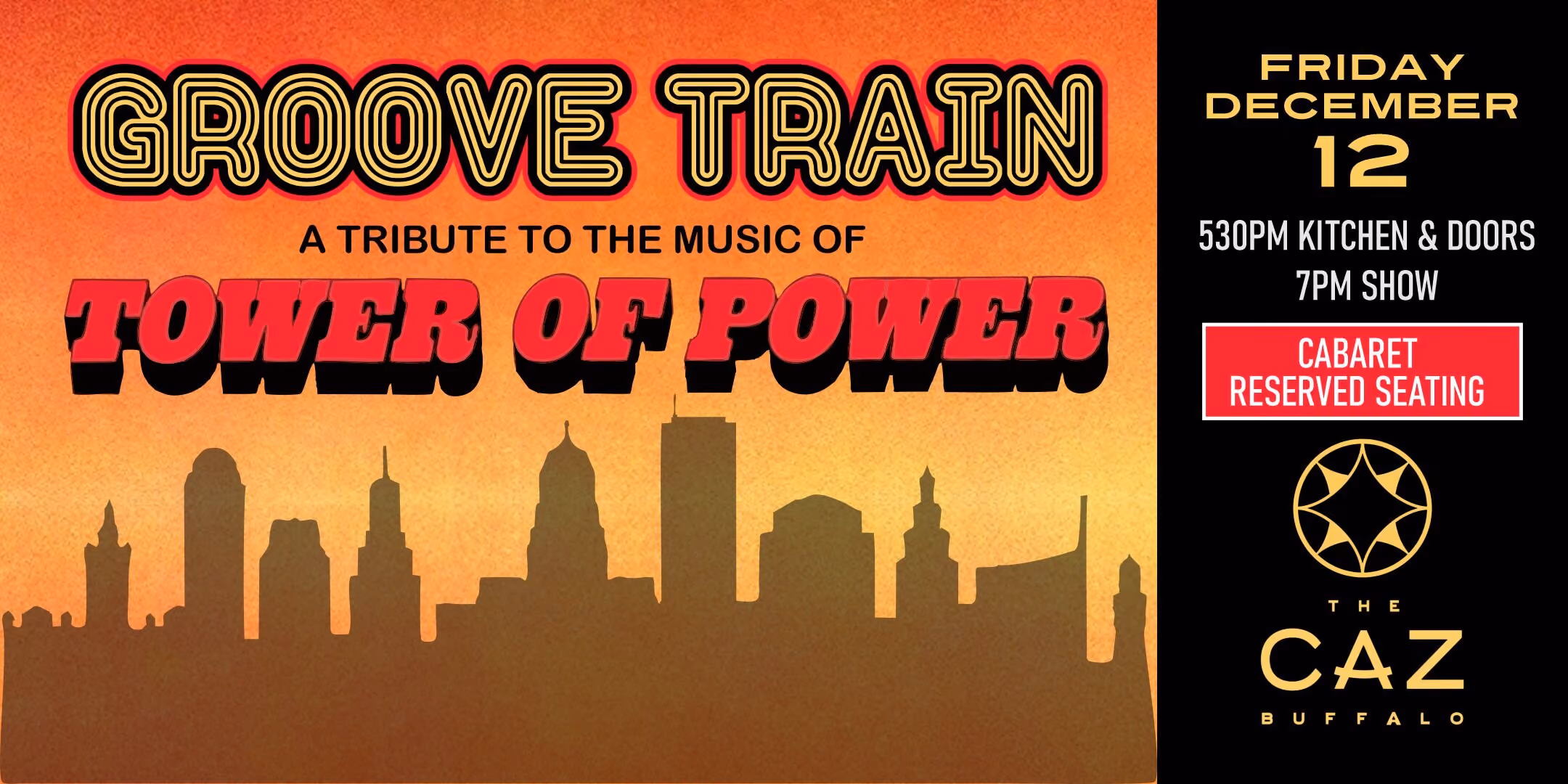 GROOVE TRAIN - A Tribute To The Music Of Tower Of Power