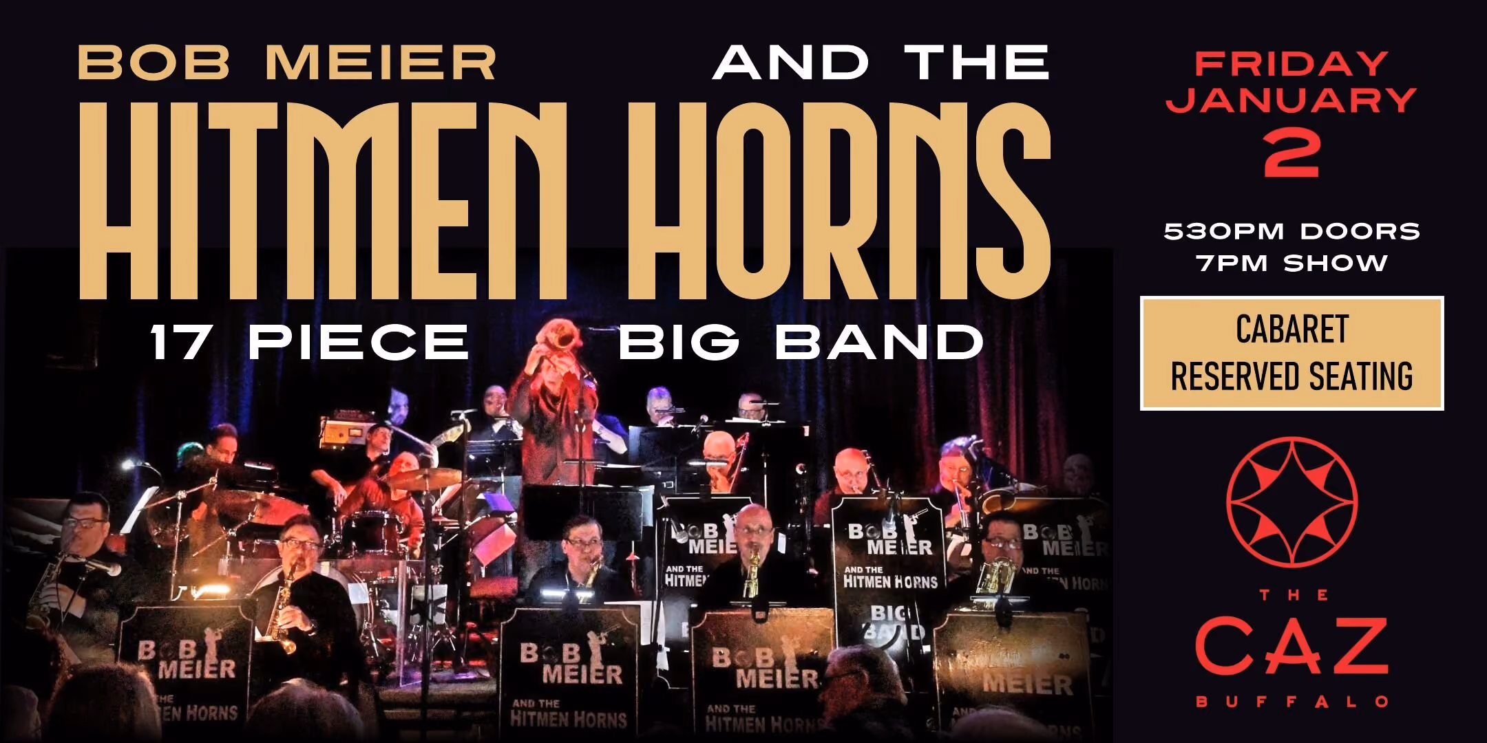 Bob Meier & The Hitmen Horns 17 Piece Big Band