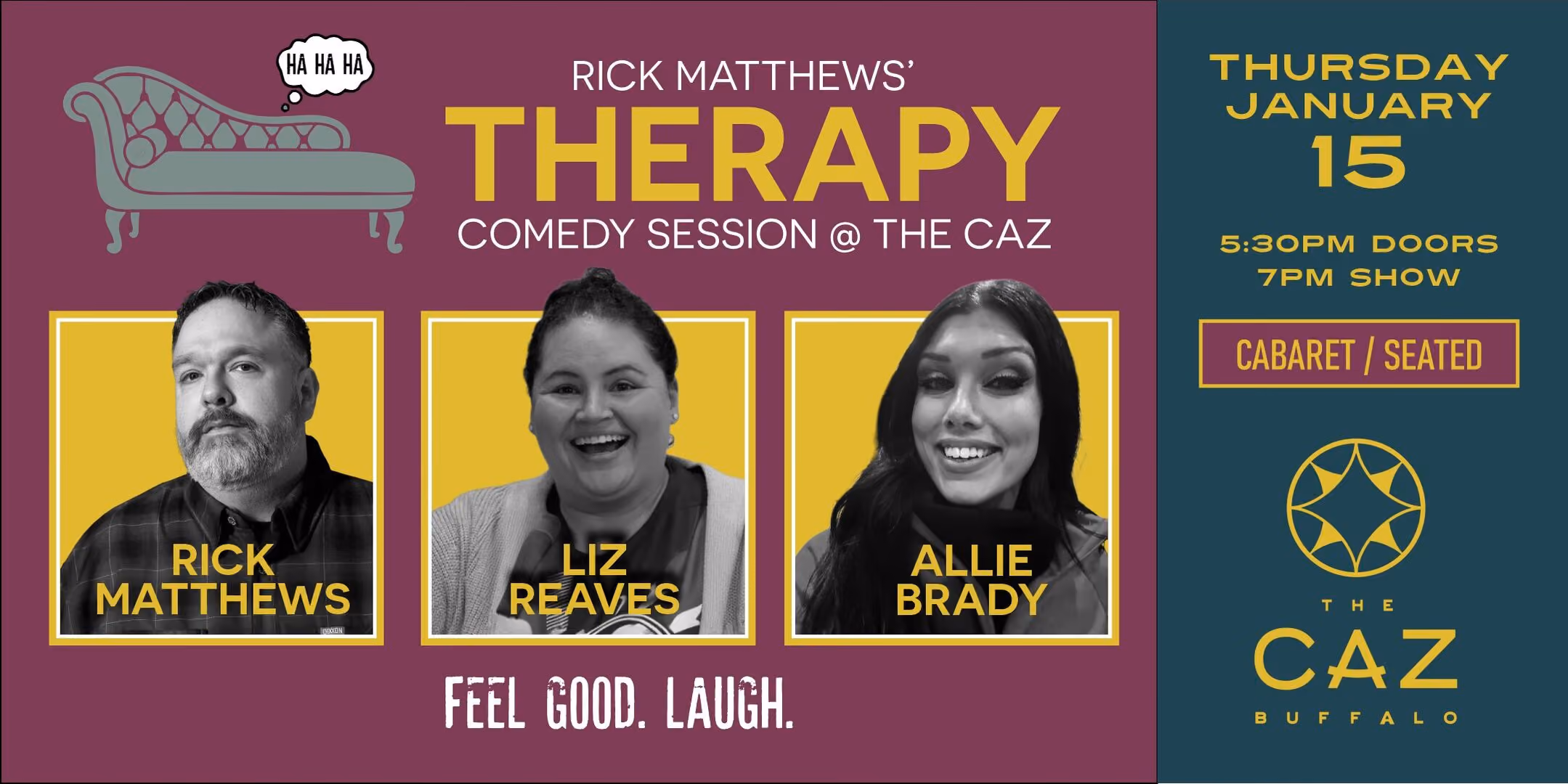 Rick Matthews' THERAPY - Comedy Session @ The Caz