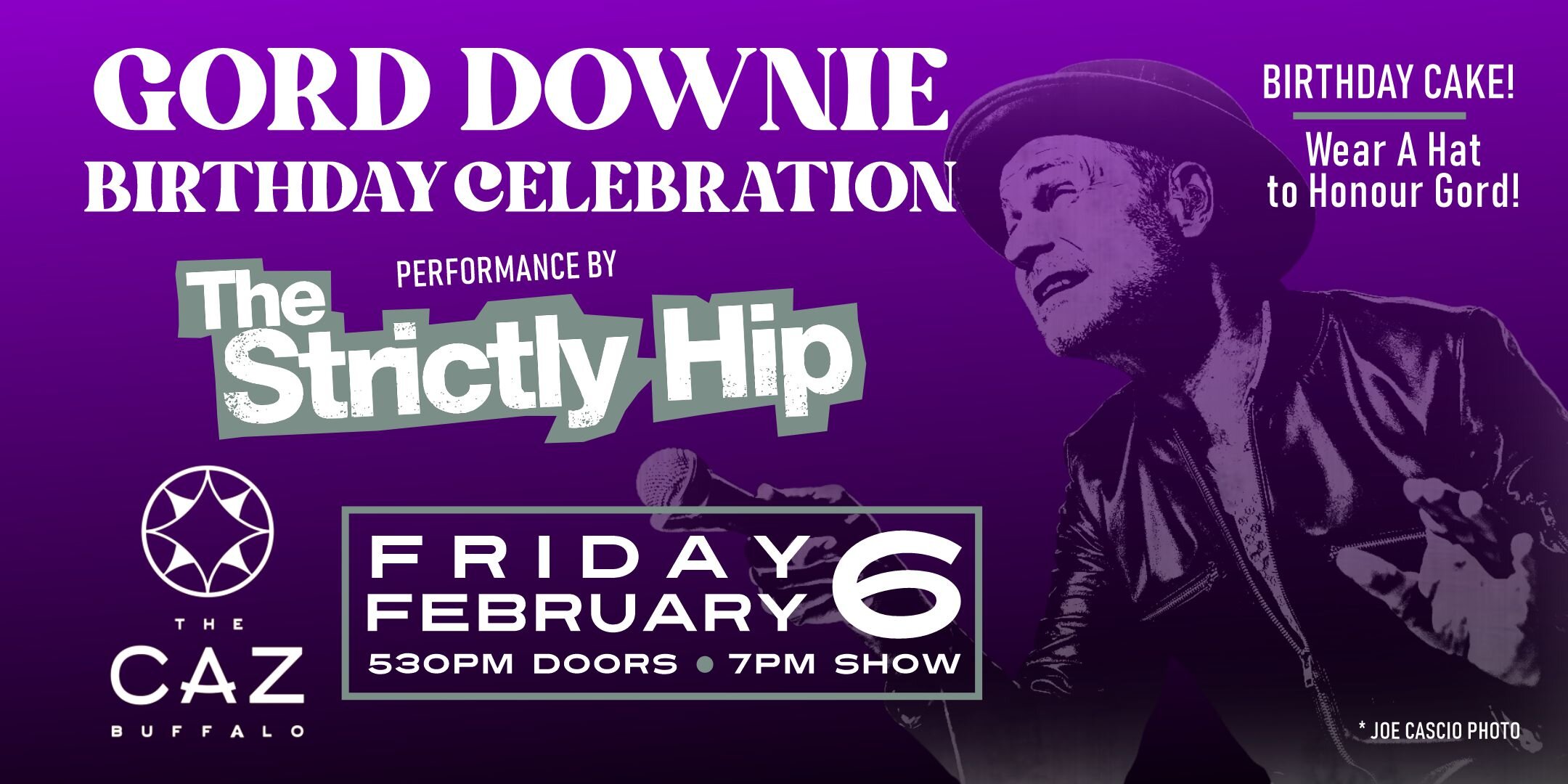 GORD DOWNIE BIRTHDAY CELEBRATION w/ The Strictly Hip