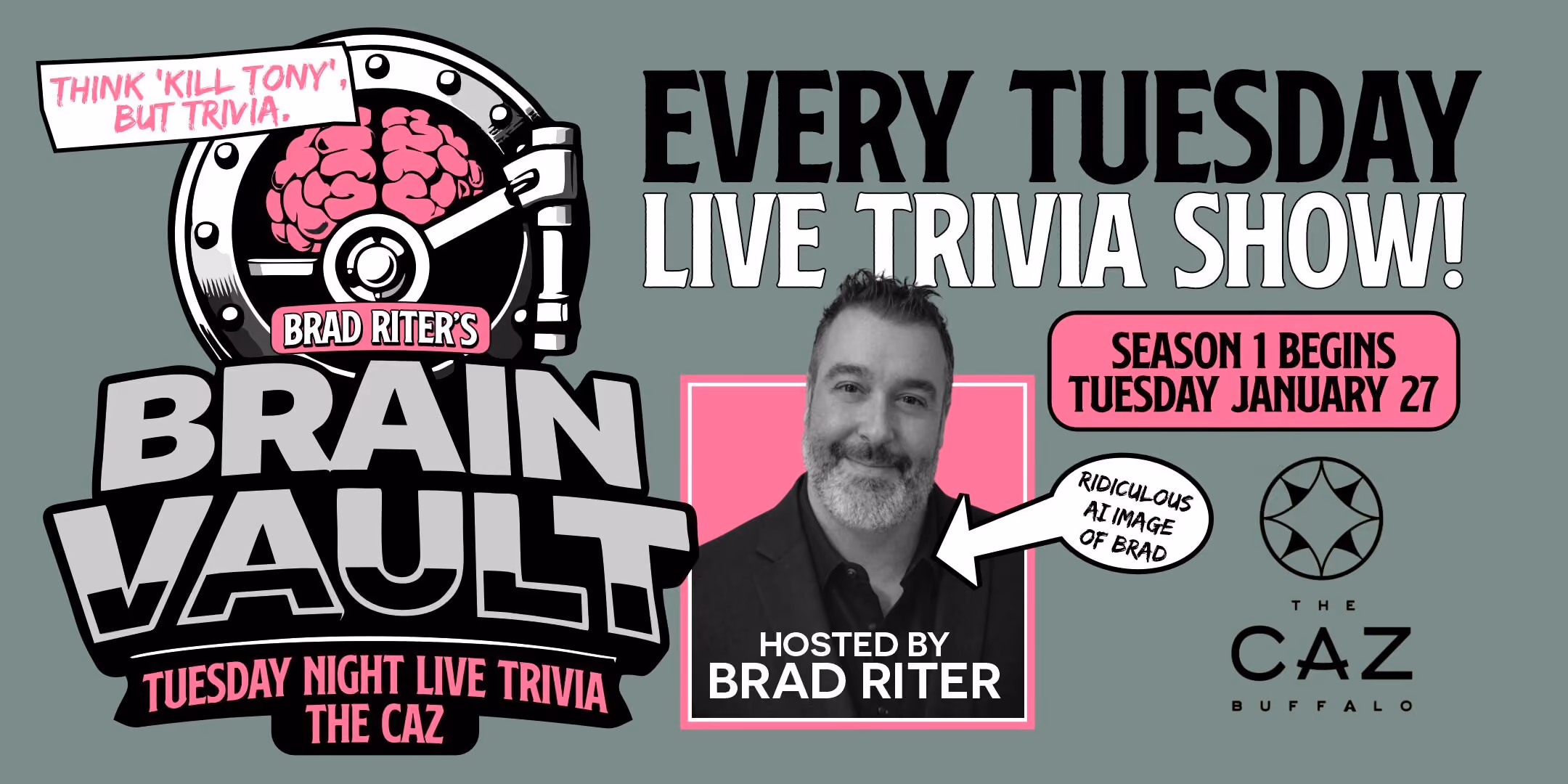BRAIN VAULT - Live Trivia Show / Hosted by Brad Riter / S1 E1