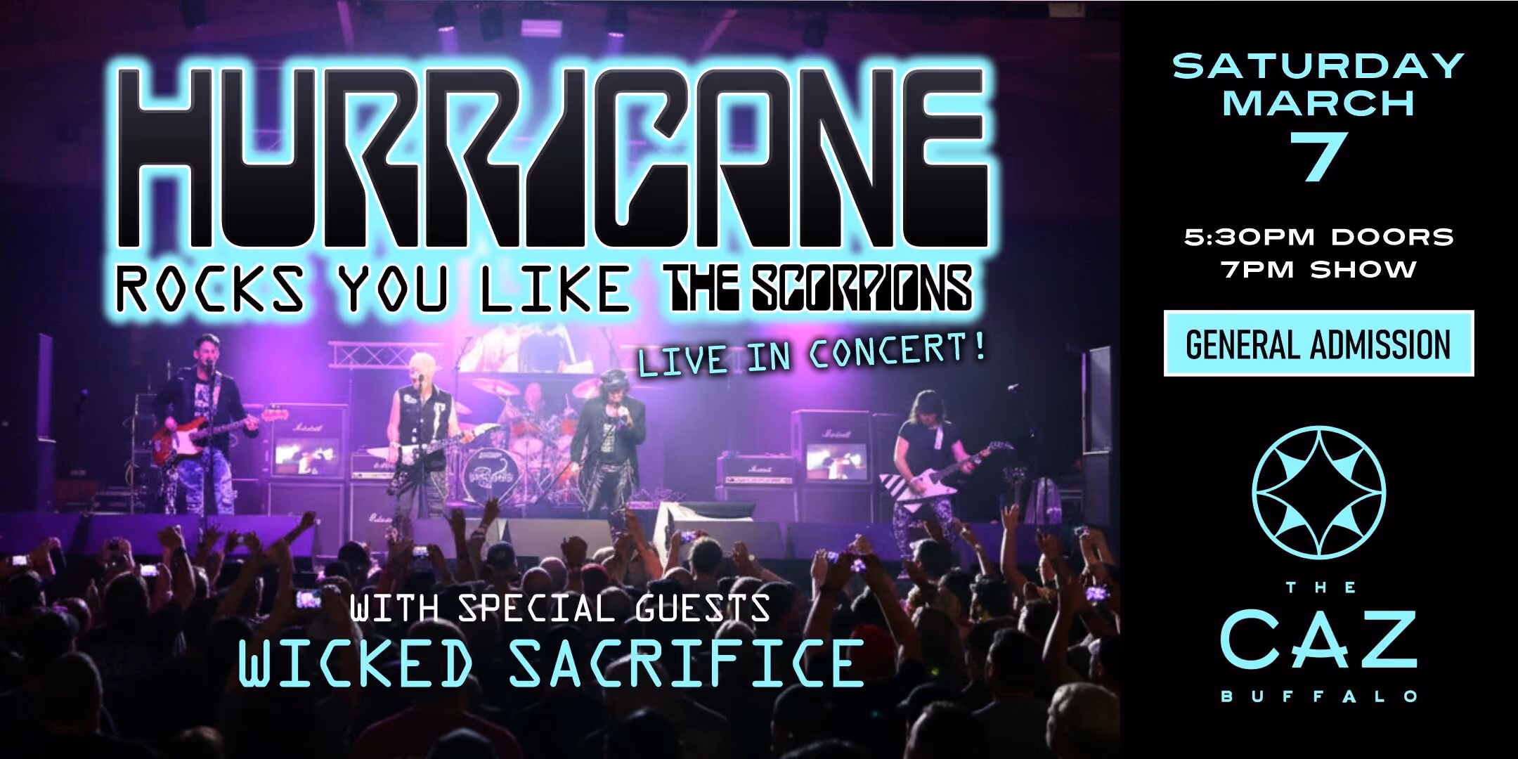 HURRICANE - Tribute to The Scorpions w/ Wicked Sacrifice (Creed/STP)
