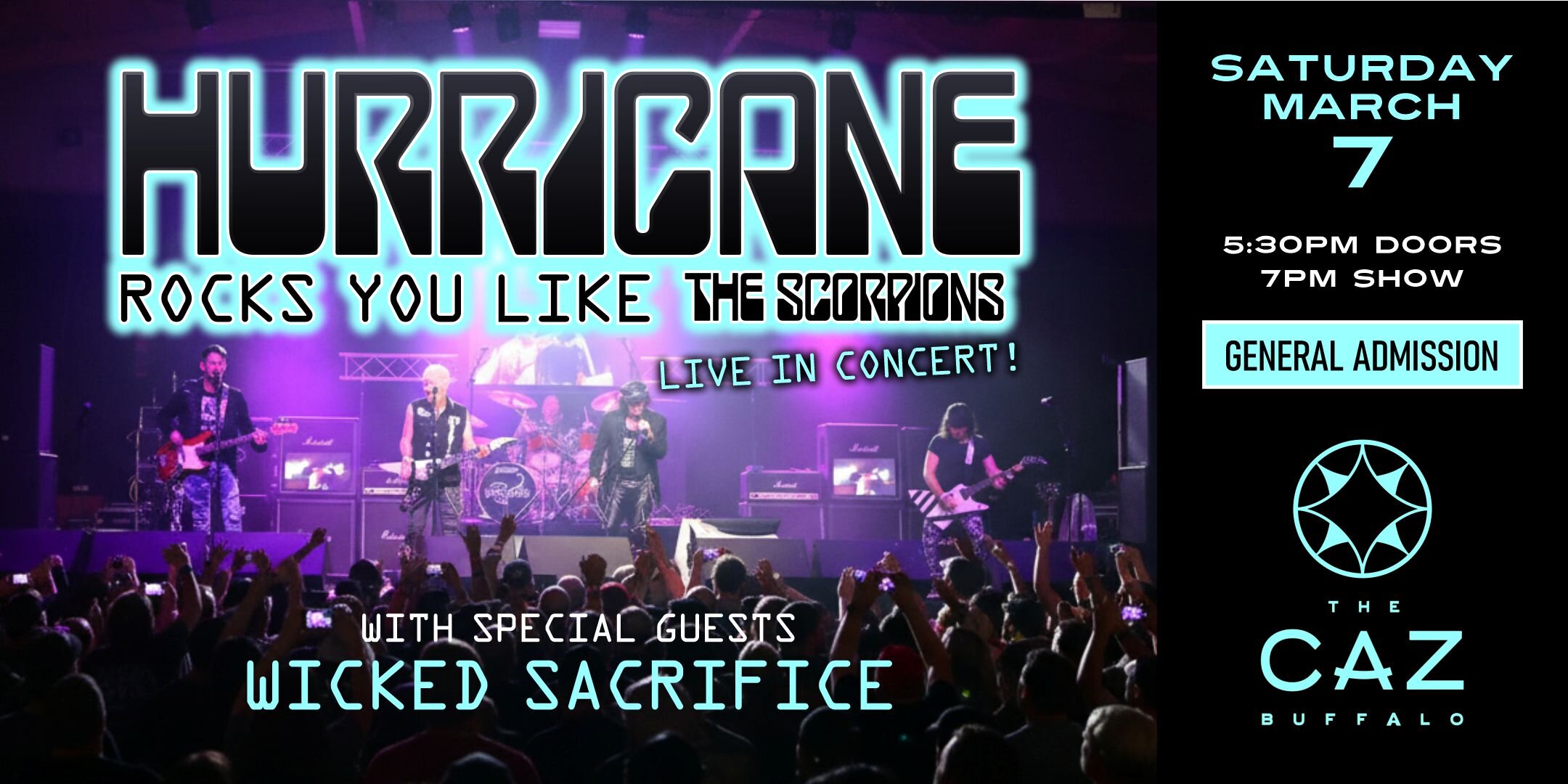 HURRICANE - Tribute to The Scorpions w/ Wicked Sacrifice (Creed/STP)