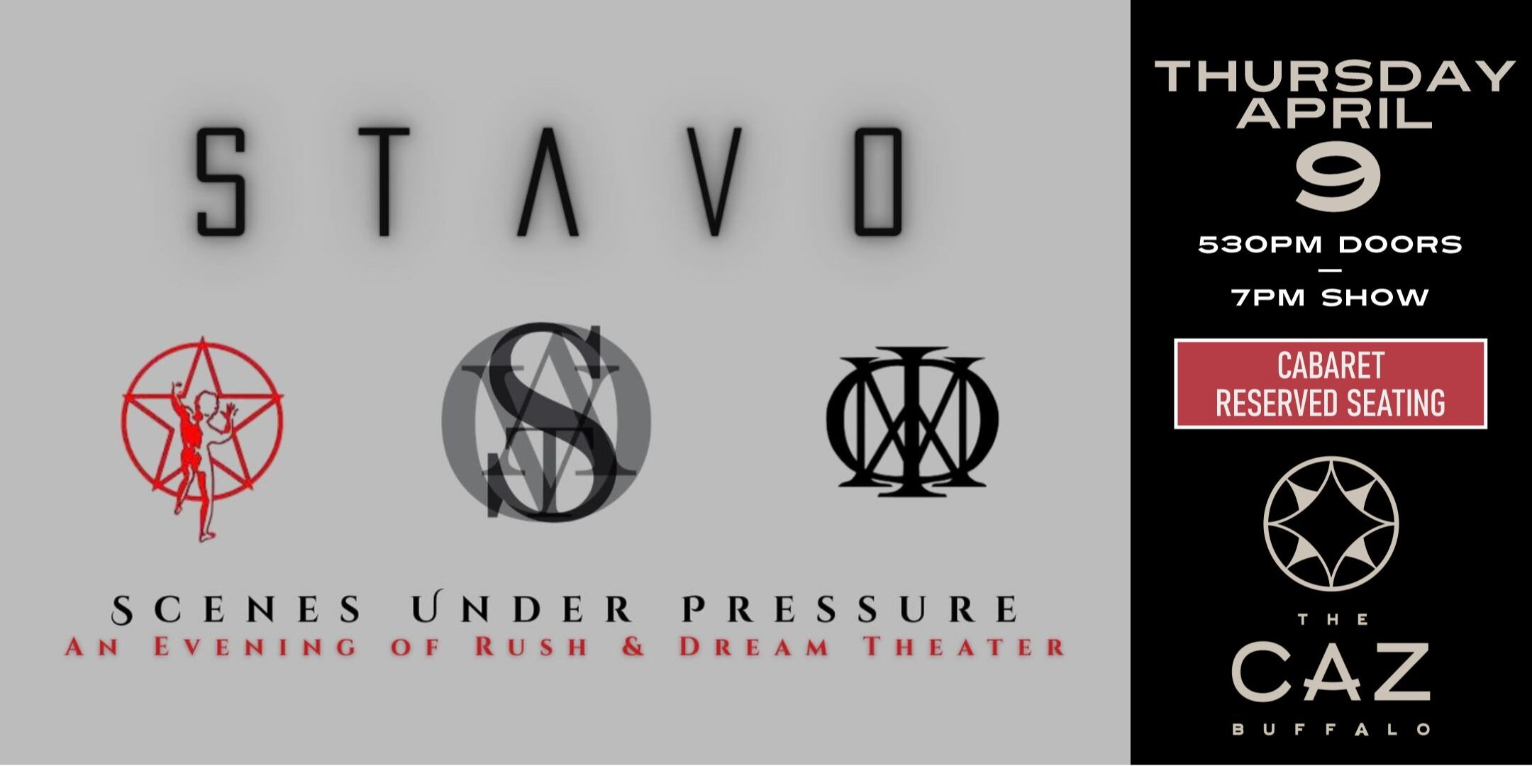 STAVO - Scenes Under Pressure - The Music of Rush & Dream Theater