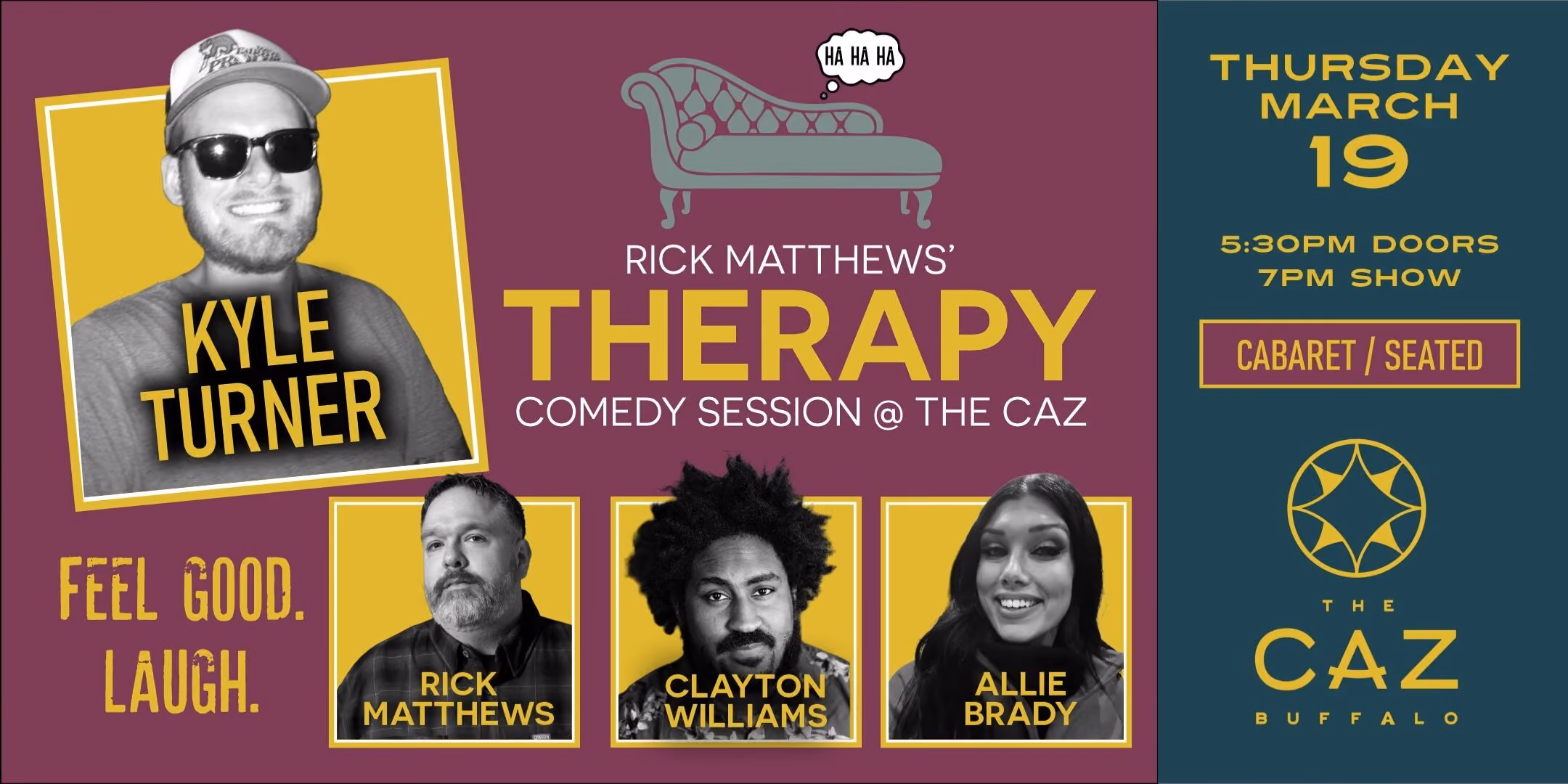 THERAPY COMEDY SESSION w/ Kyle Turner / Rick Matthews / Clayton Williams / Allie Brady