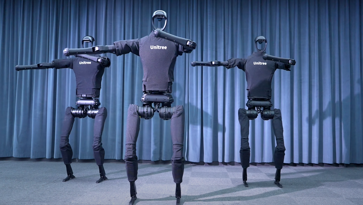 Unitree H1 humanoid robot — 180cm full-size bipedal research platform with 19-27 DOF, 3.3 m/s world record speed, NVIDIA Jetson Orin computing. Available from $99,900 through authorized North American dealers. Photo: BotInfo.ai