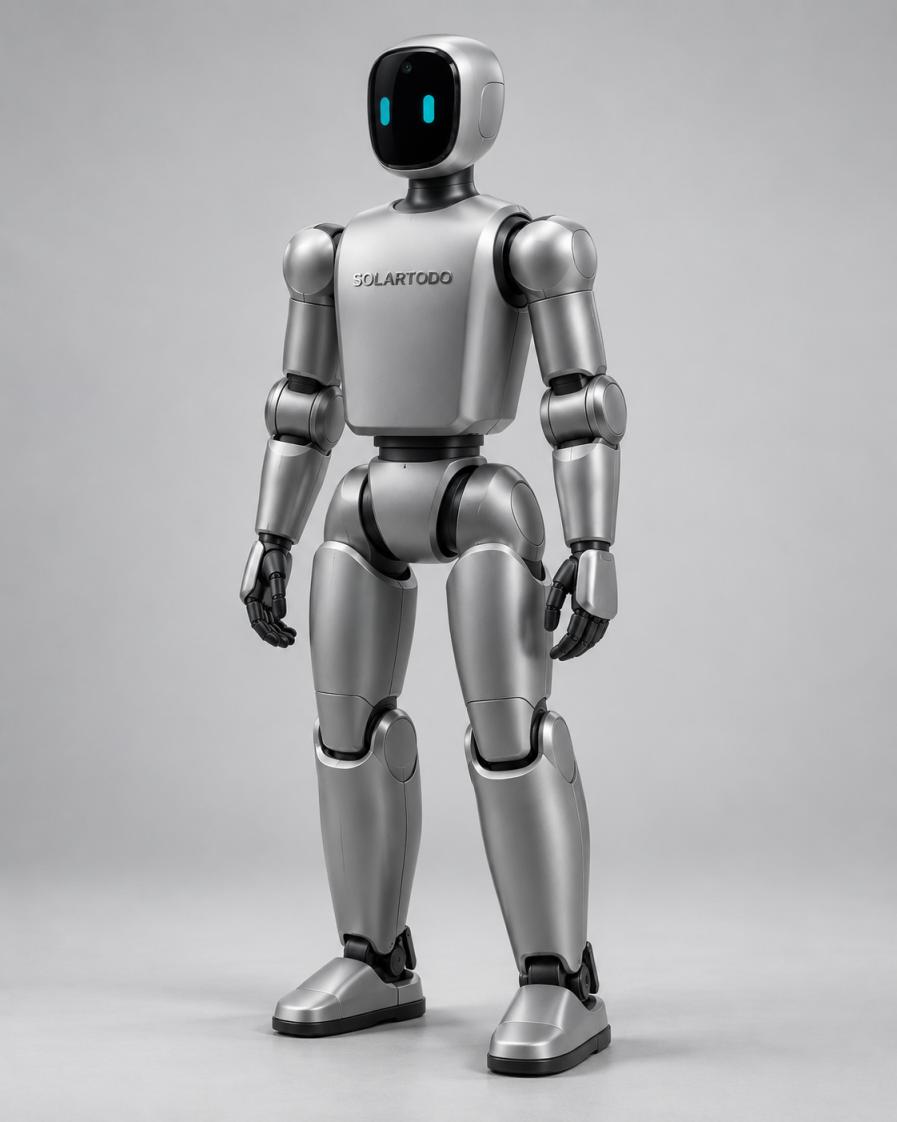STTBOT-T1 front exterior view, catalogue illustration by SOLARTODO LIMITED