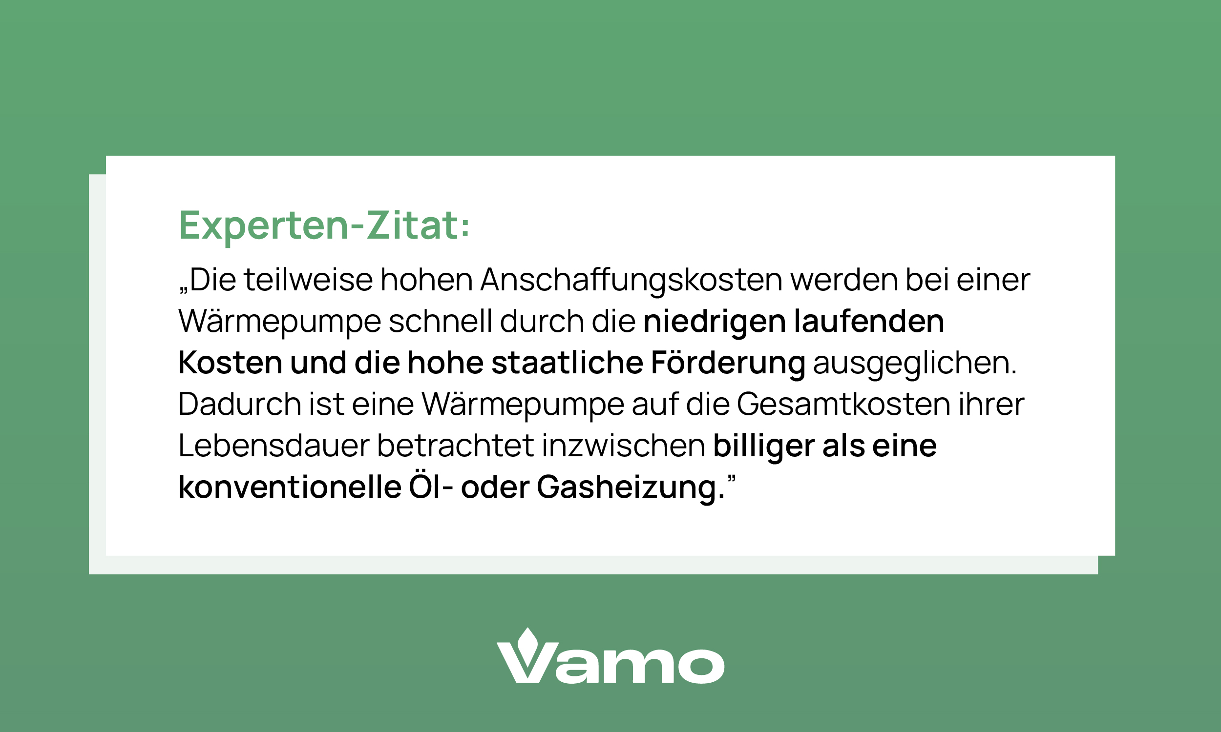Luft-Wasser-Wärmepumpe Kosten: Experten-Zitat