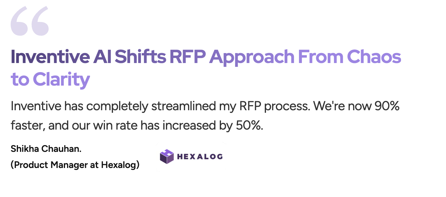Inventive AI Shifts RFP approach