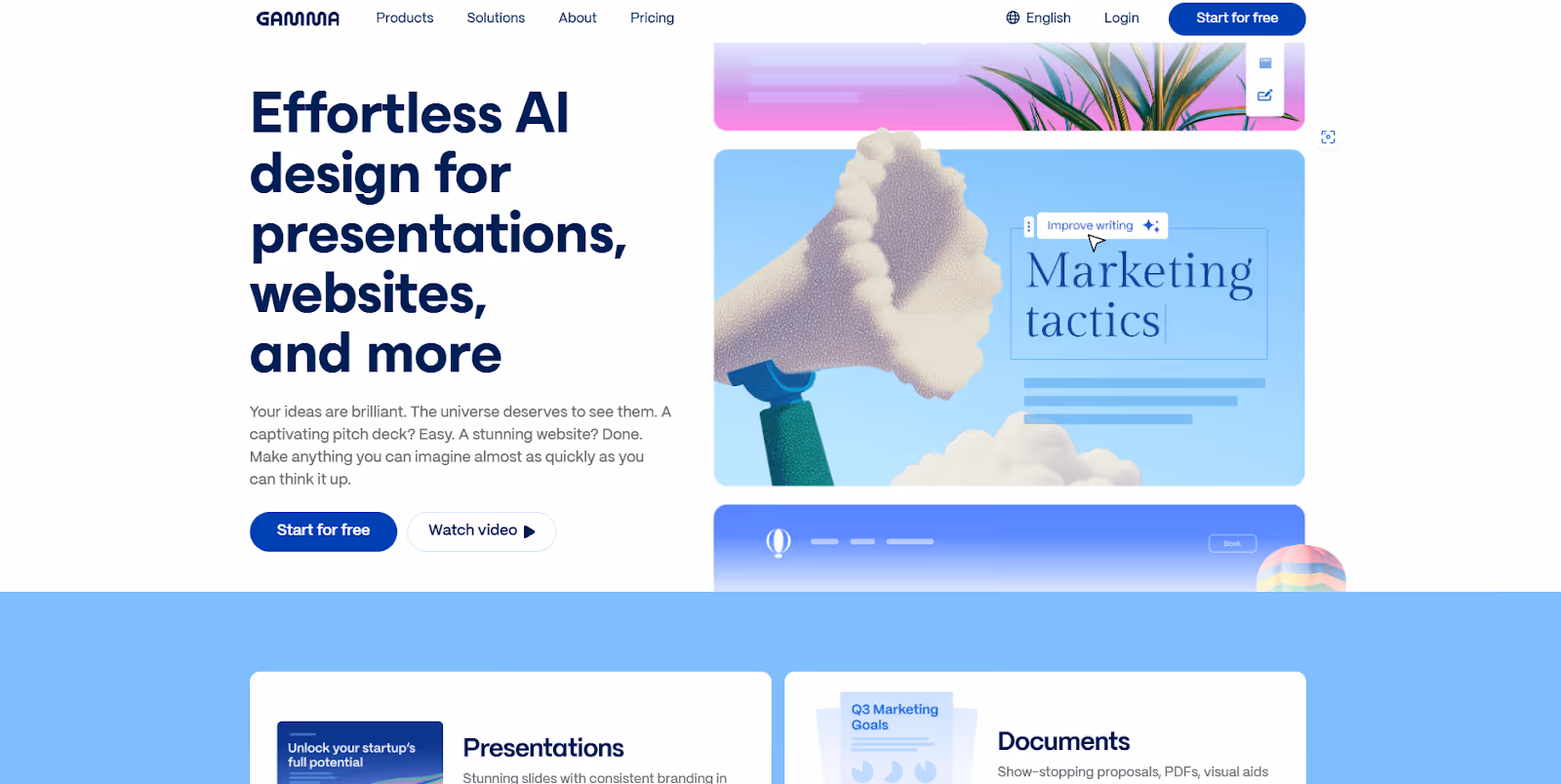 Gamma - AI Presentation & Deck Creation Platform