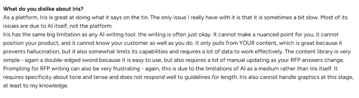 Negative review of HeyIris