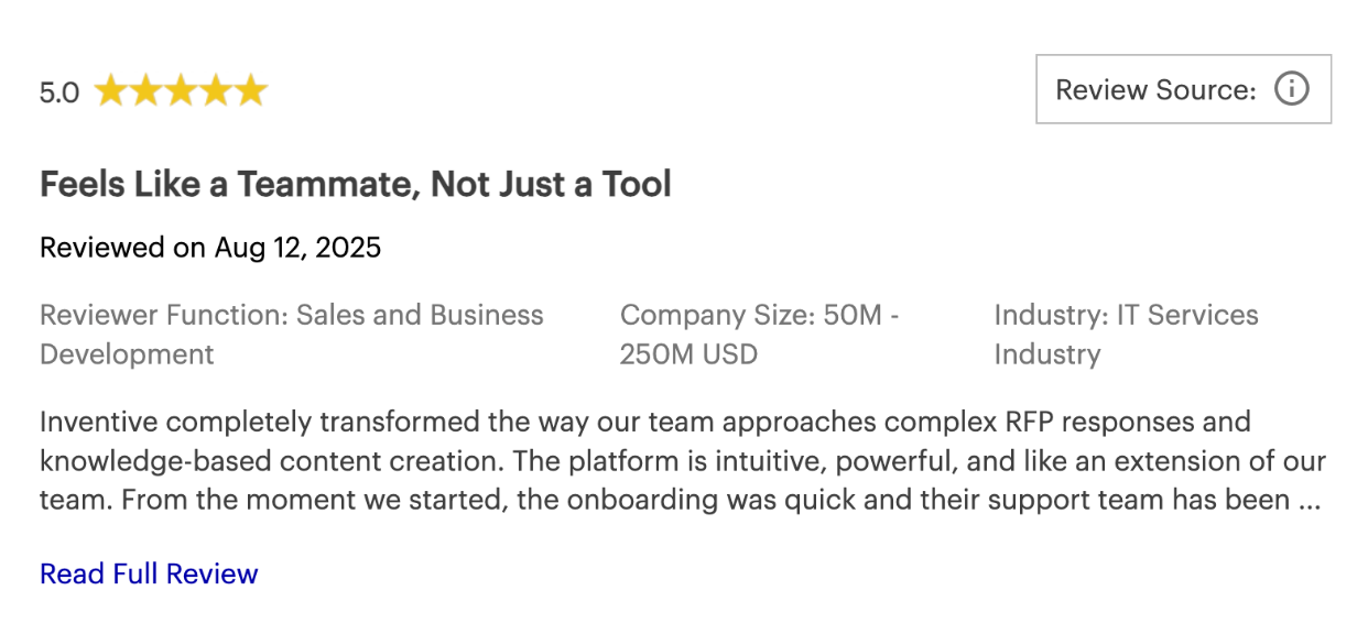 Ombud Positive Review