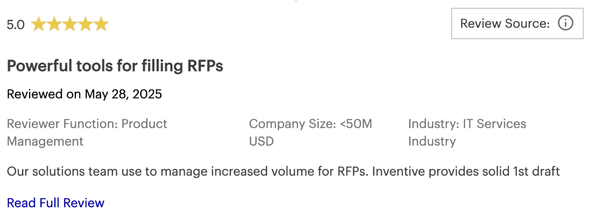 Here's what Inventive AI's customers have to say about the platform: