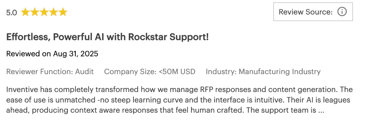 positive inventive AI feedback