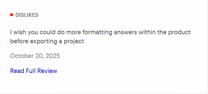 AutoRFP AI: Ratings and User Feedback