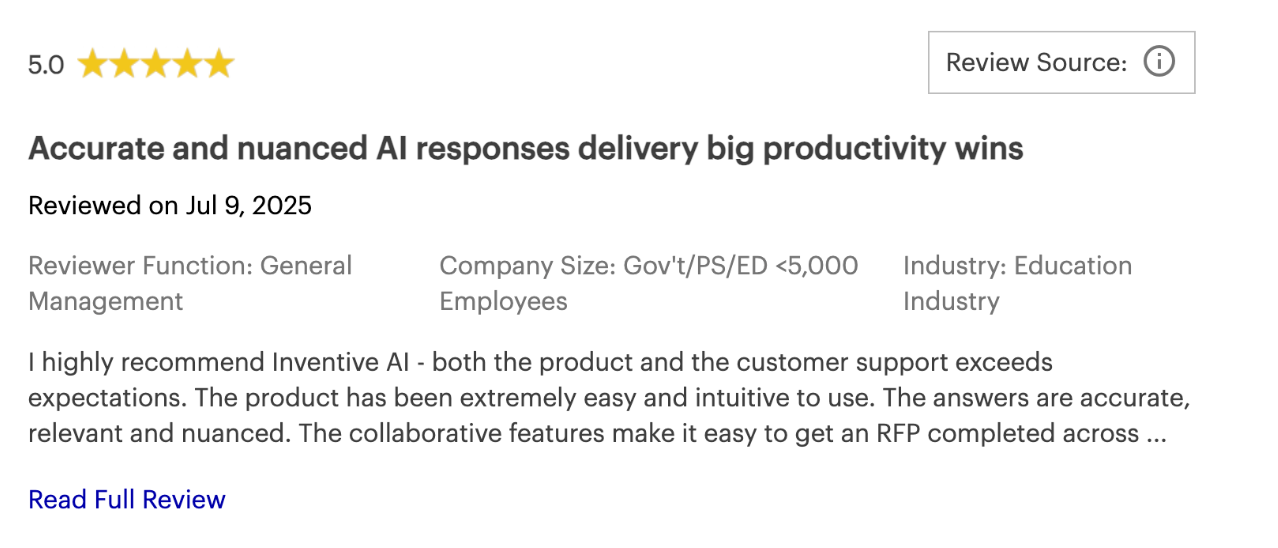 Inventive AI Postivie Review