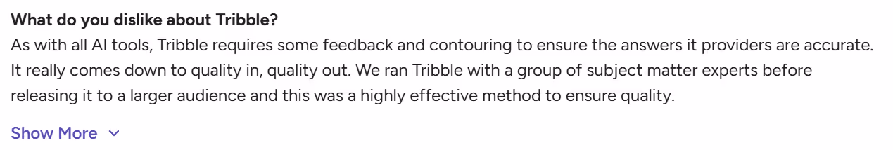 How Users Review the Platform