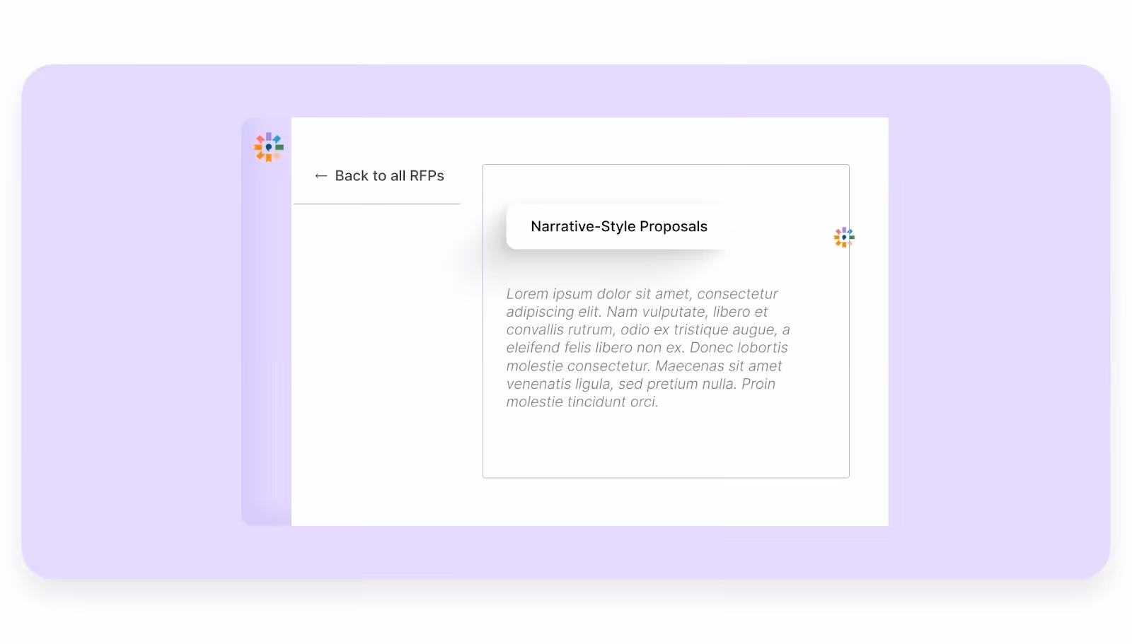 Generate Narrative-Style Proposals