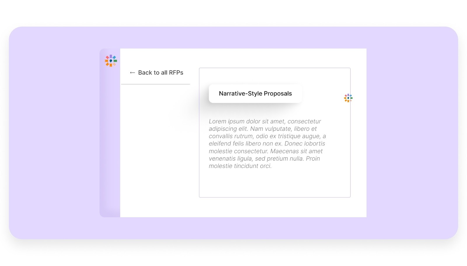 Narrative-Style Proposals