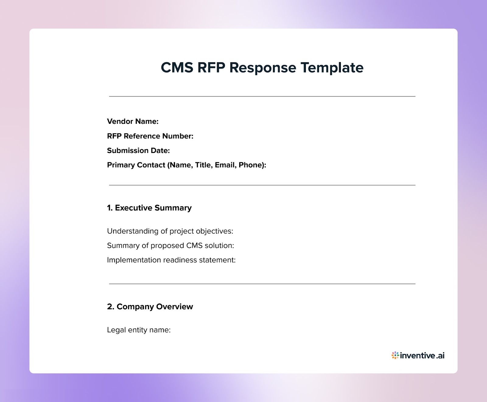 Close CMS Deals Faster With Advanced RFP Responses (+ Template)