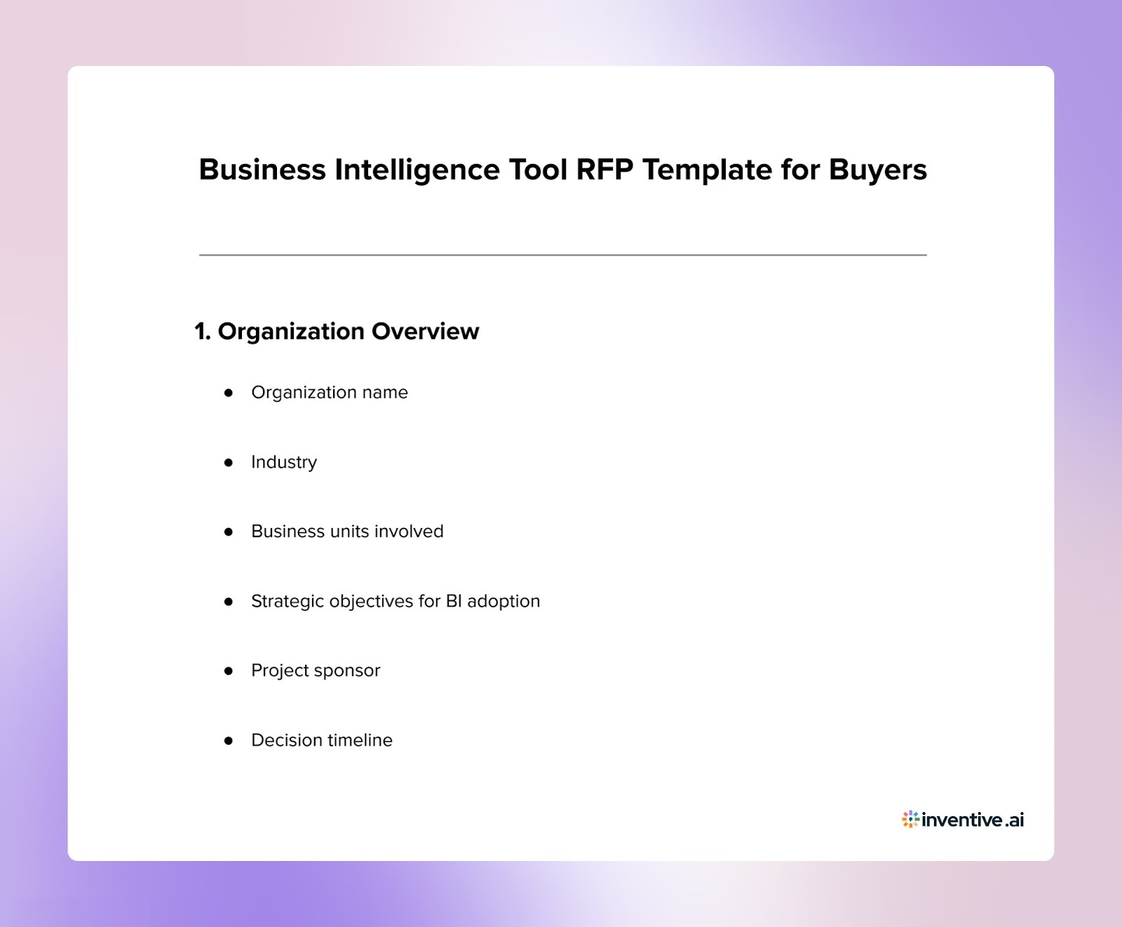 Prepare Your Organization for a BI Tool RFP + Use This Template