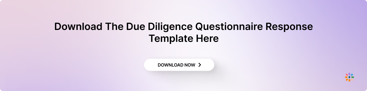 The Due Diligence Questionnaire Response Template Here
